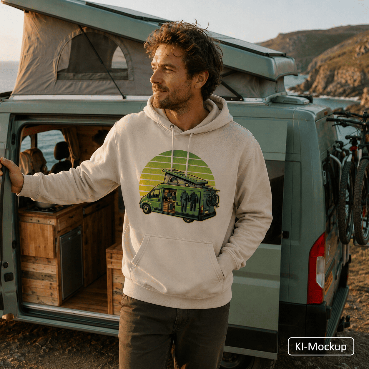 Personalisierter Unisex Hoodie Retro-Style