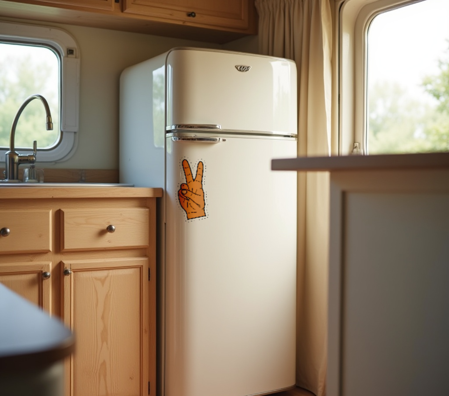 Peace in Motion – Das Zeichen der Freiheit - Sticker