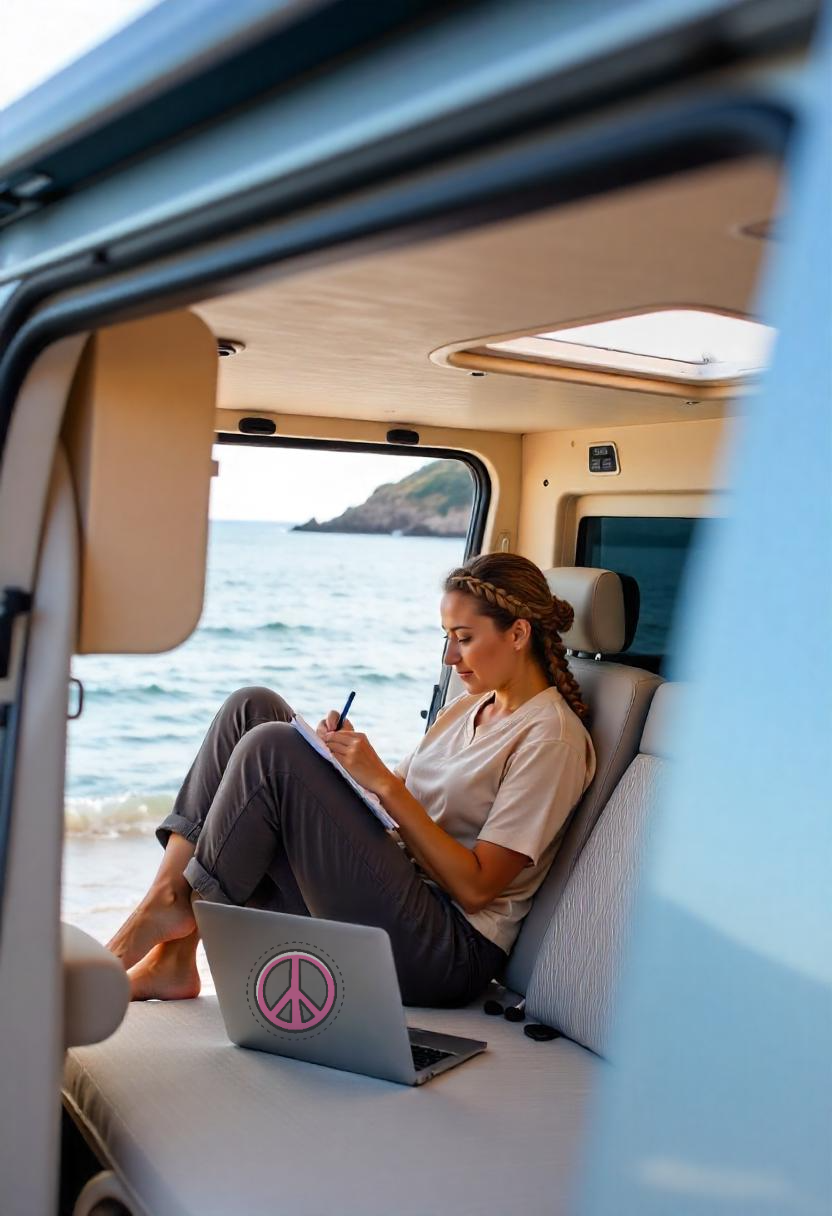 Peace & Pink – Freiheit im Herzen - Sticker