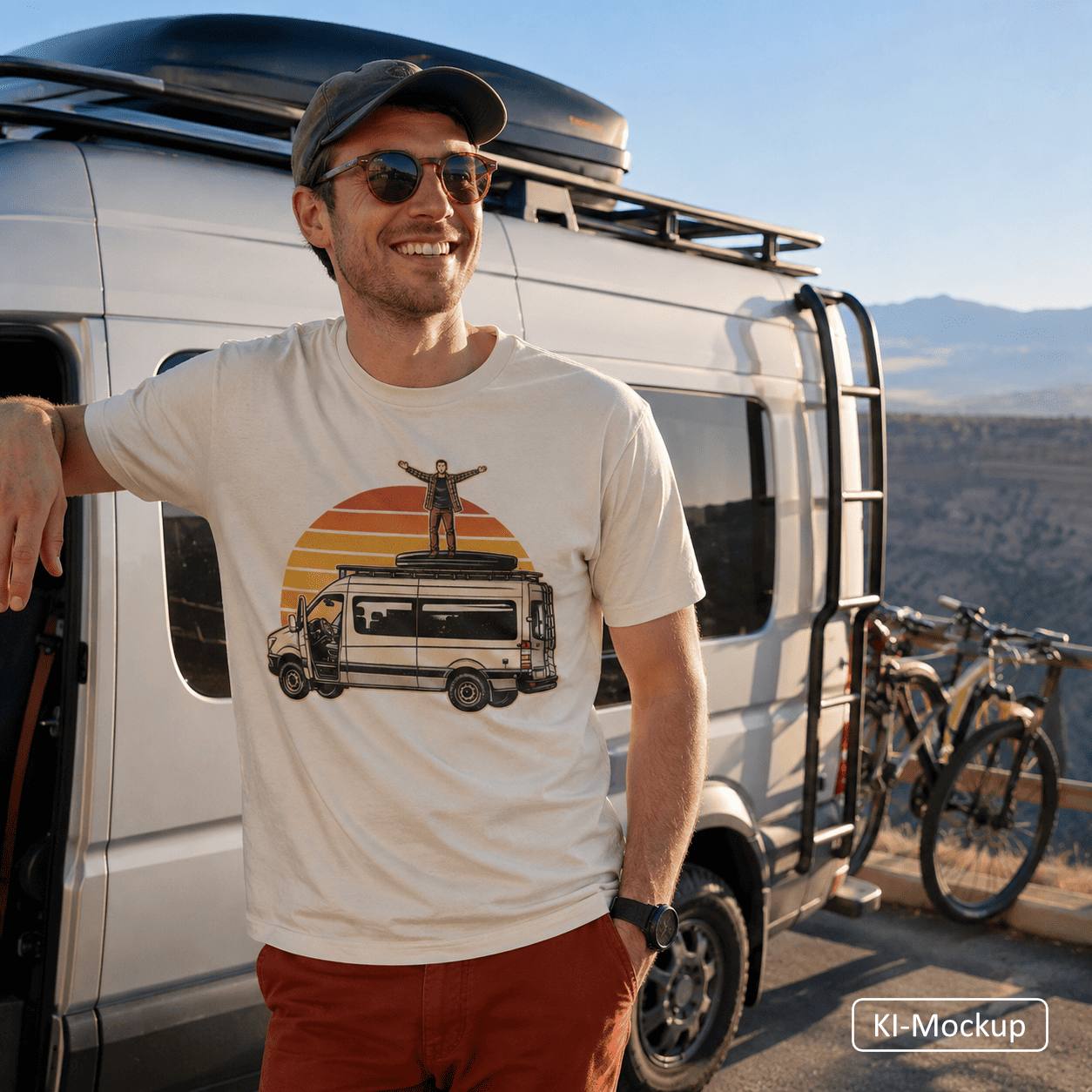 Personalisiertes Unisex T-Shirt Retro-Style