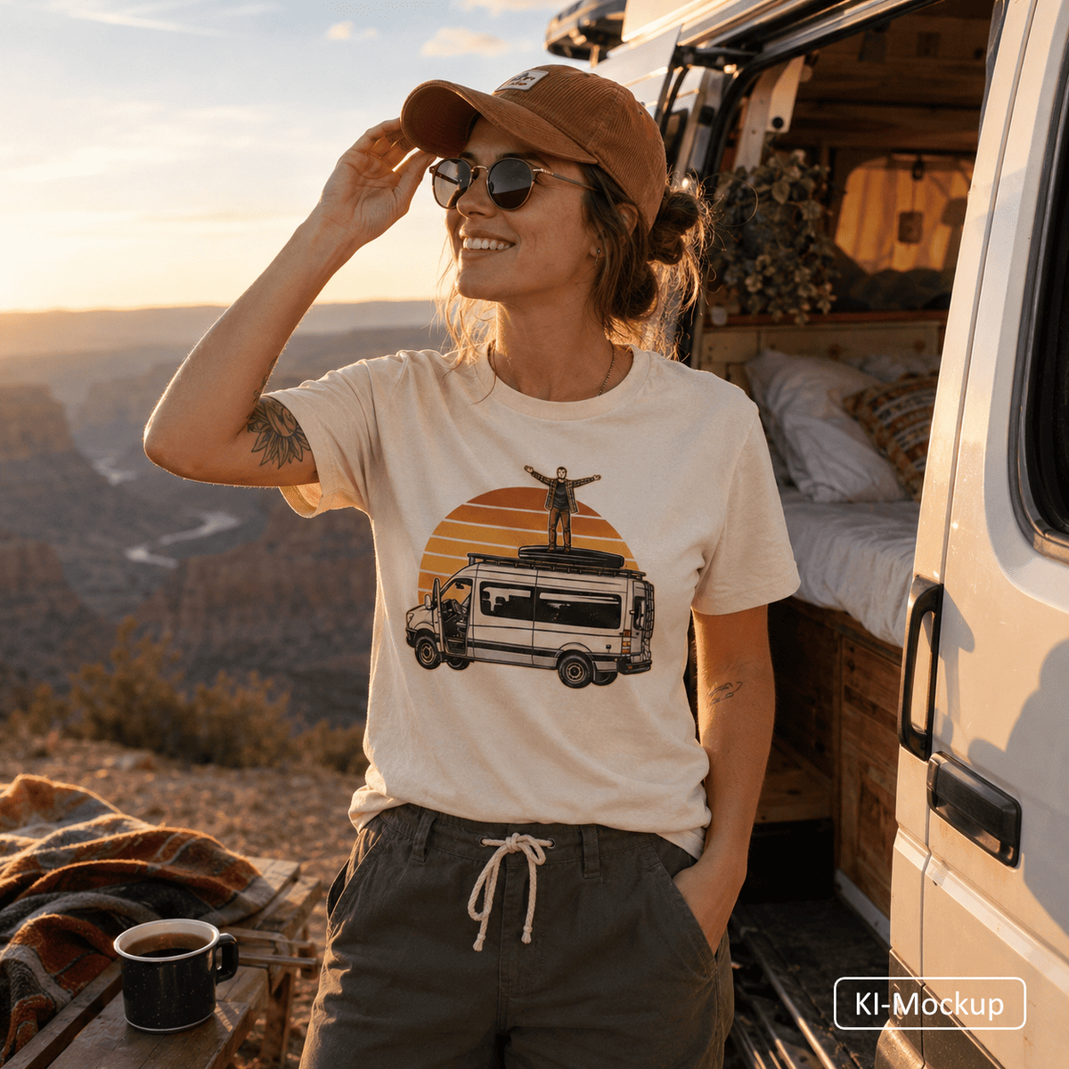 Personalisiertes Unisex T-Shirt Retro-Style