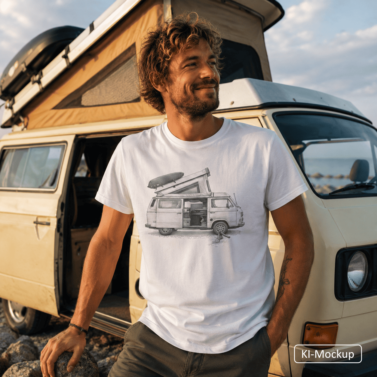 Personalisiertes Unisex T-Shirt Sketch-Style