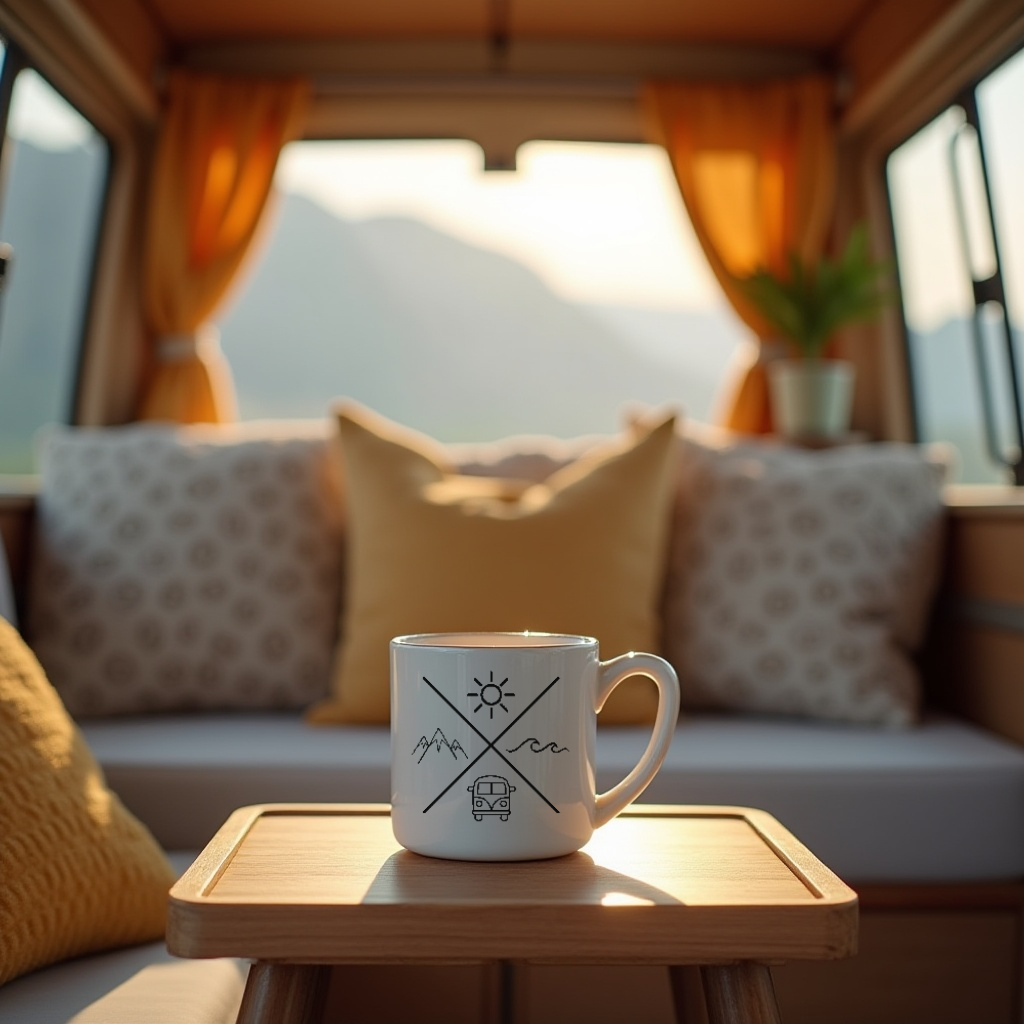 Vanscape Icons – Sonne, Berge, Meer & Freiheit  - Standard Tasse