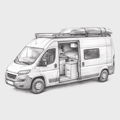 Personalisierte Blasenfreie Aufkleber Sketch-Style