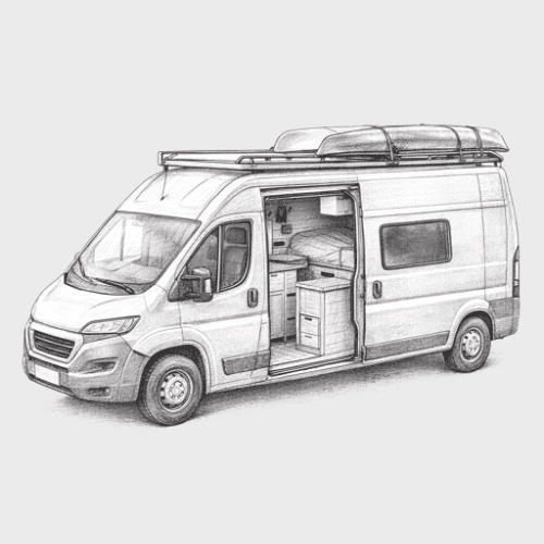 Personalisierte Blasenfreie Aufkleber Sketch-Style