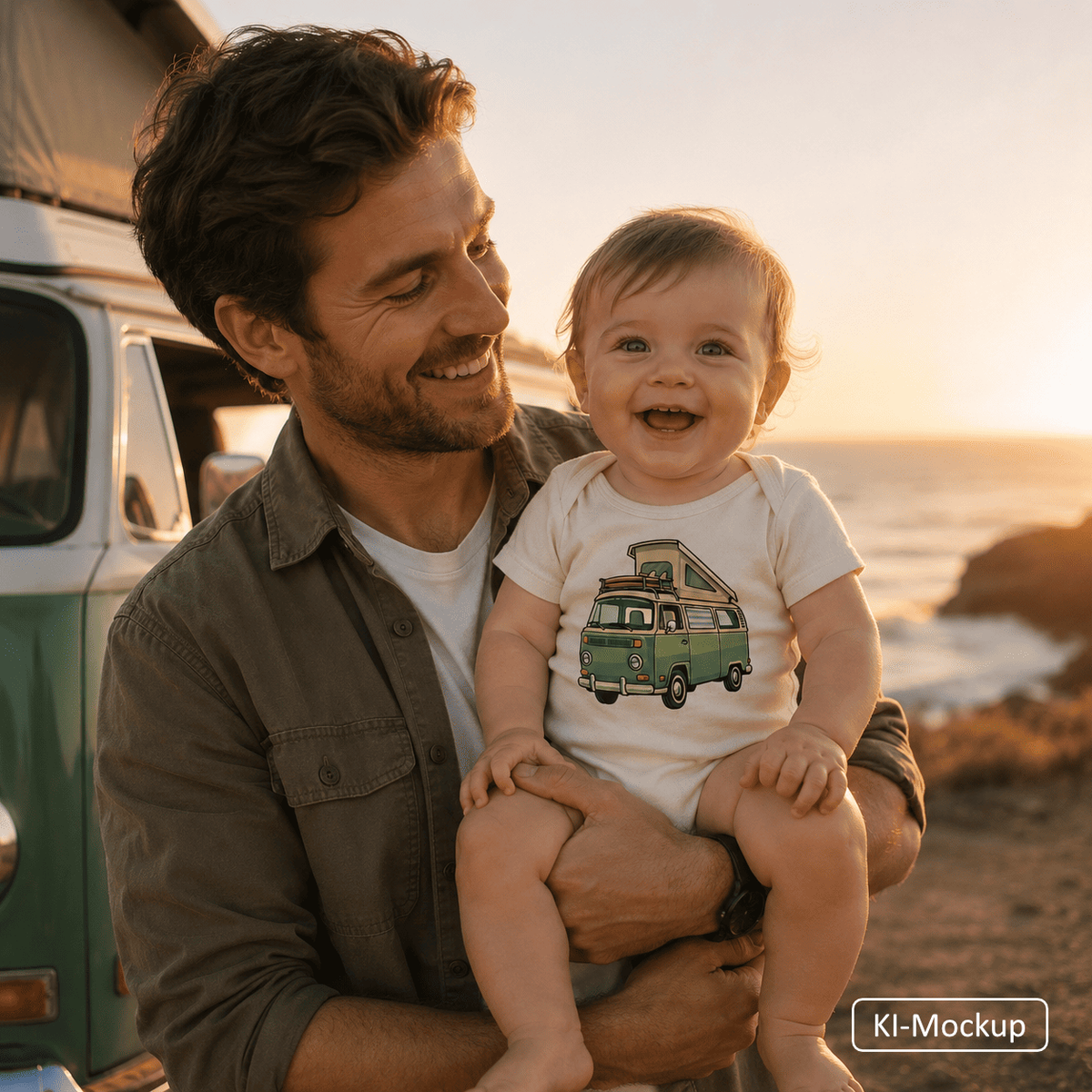 Personalisierter Babybody Cartoon-Style