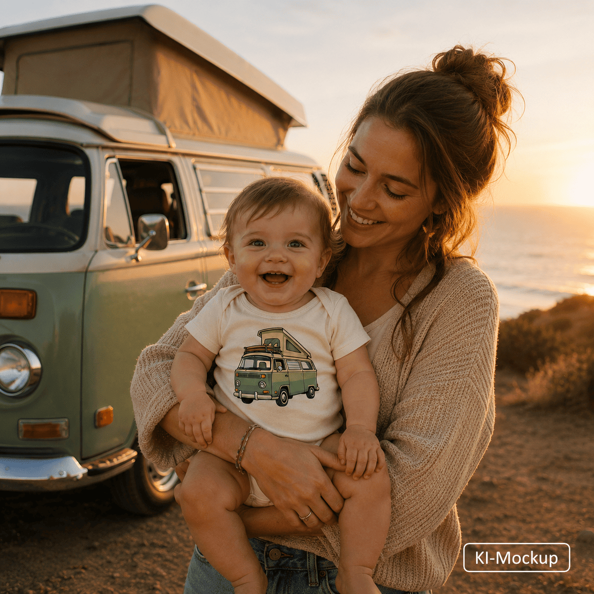 Personalisierter Babybody Cartoon-Style