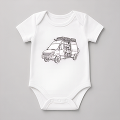 Personalisierter Babybody Lineart-Style