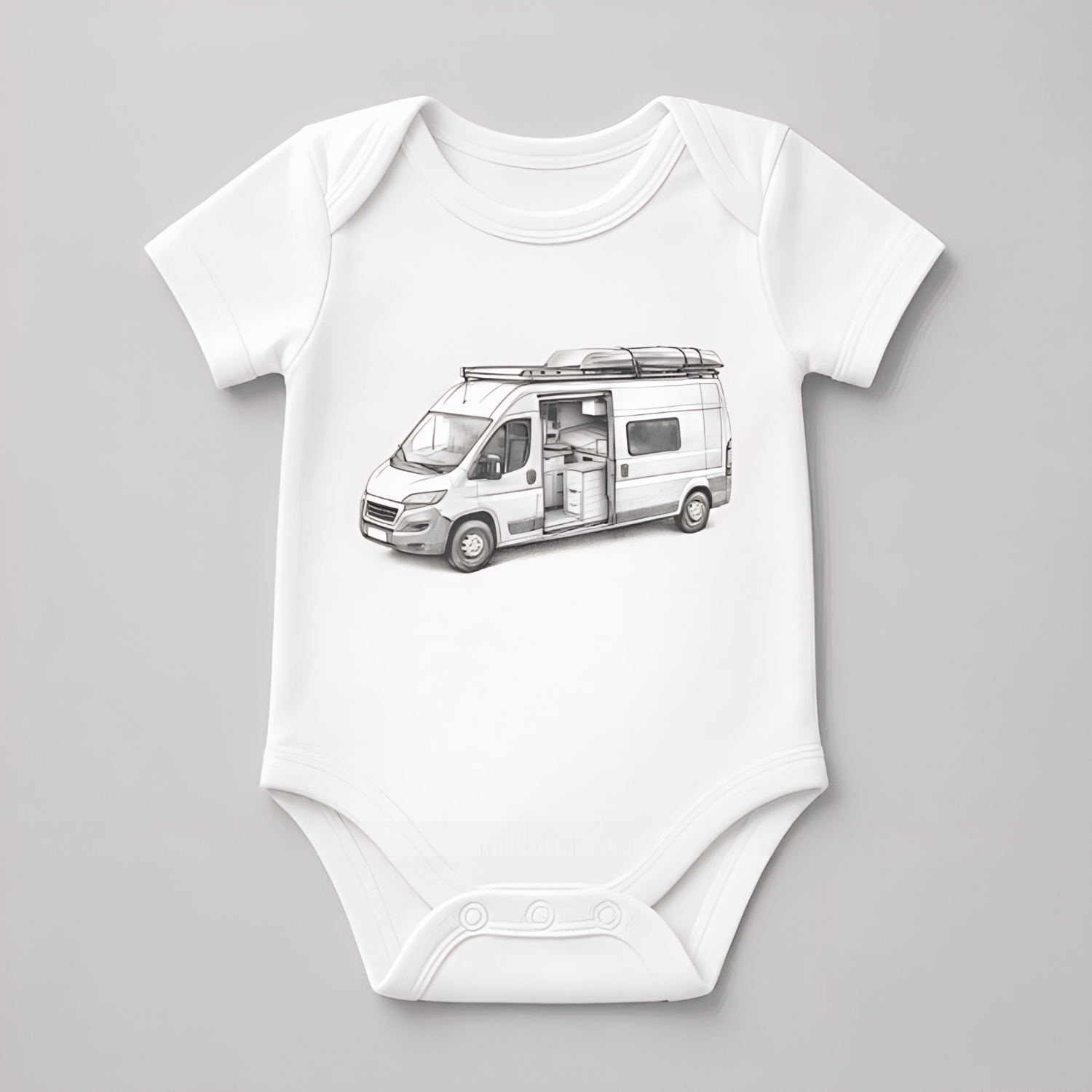 Personalisierter Babybody Sketch-Style