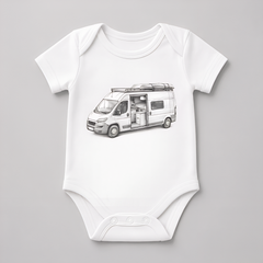Personalisierter Babybody Sketch-Style