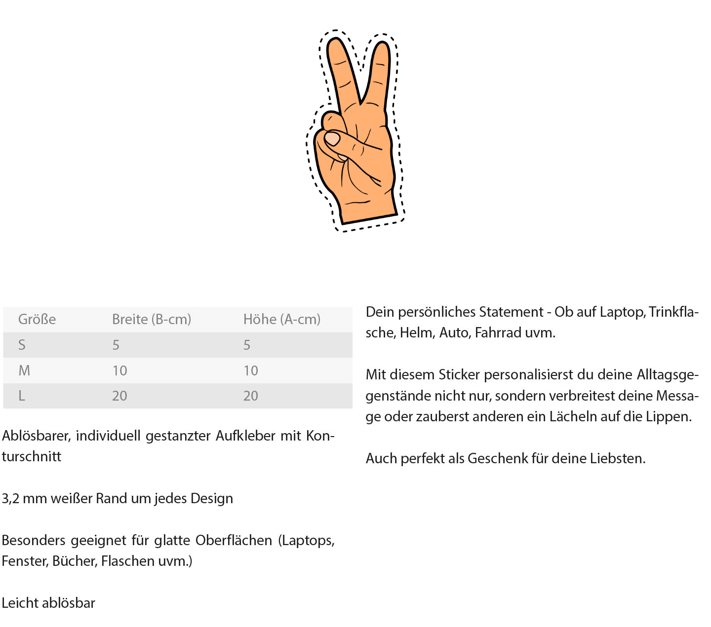 Peace in Motion – Das Zeichen der Freiheit  - Sticker