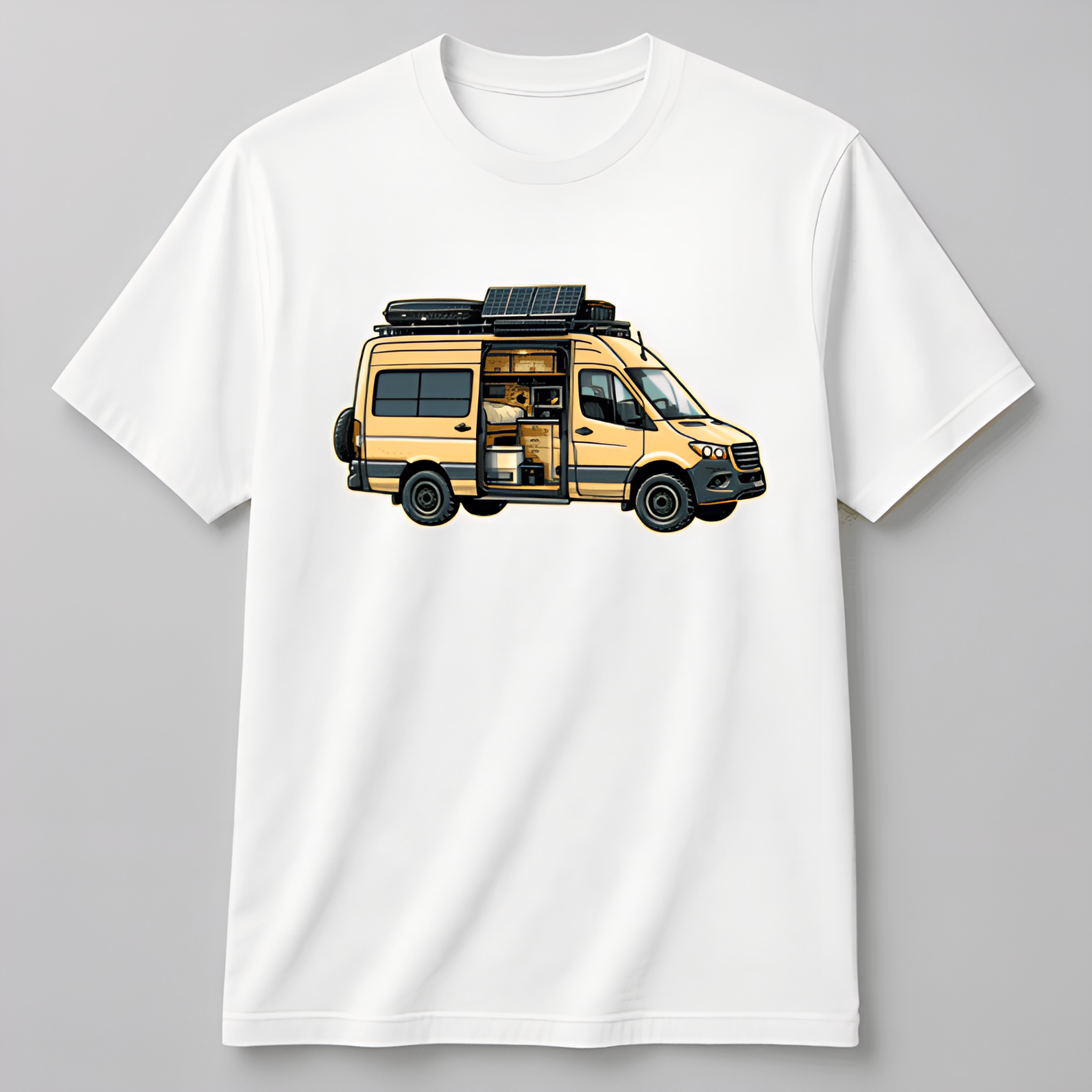 Personalisiertes Unisex Bio Baumwoll T-Shirt Cartoon-Style