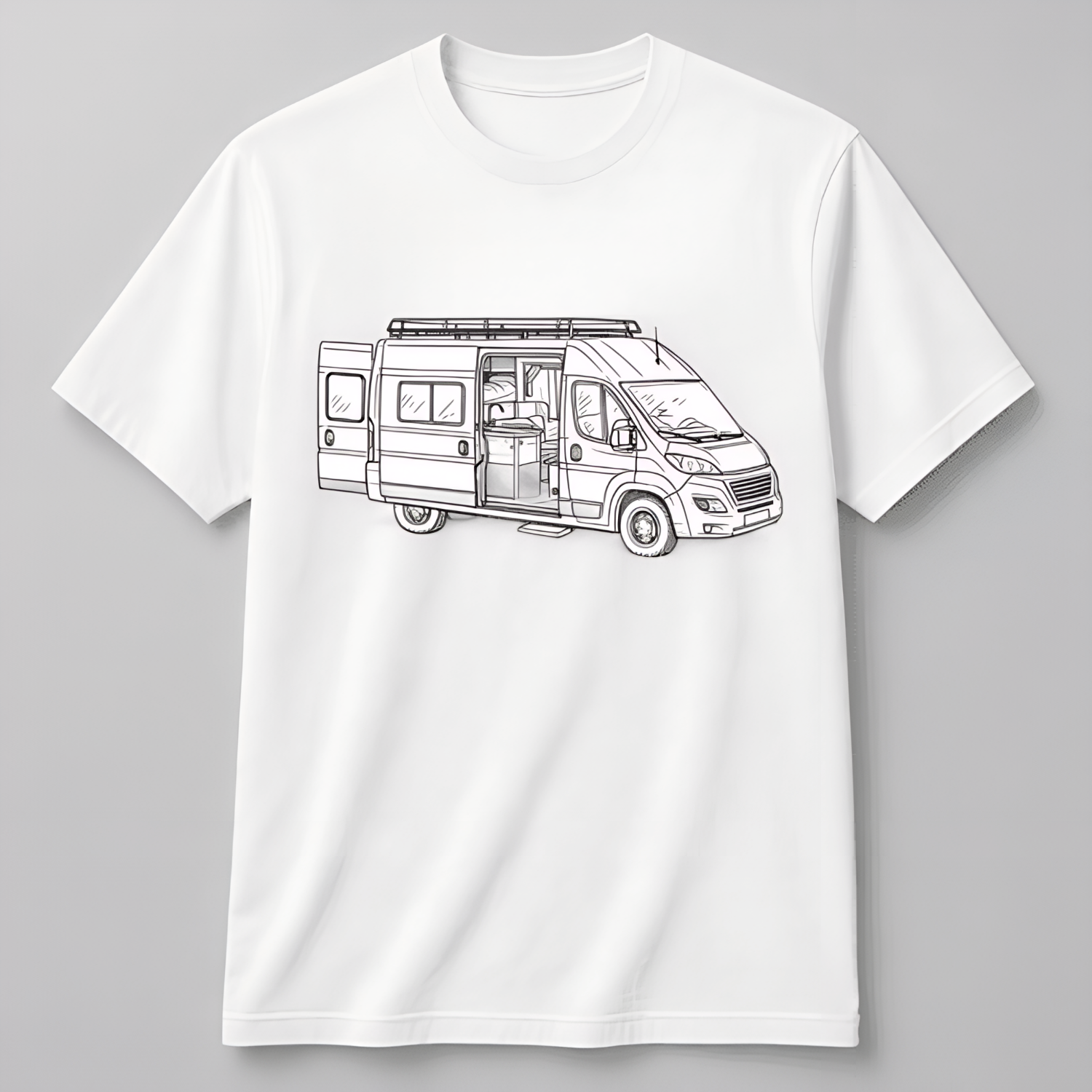 Personalisiertes Unisex Bio Baumwoll T-Shirt Lineart-Style