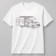 Personalisiertes Unisex Bio Baumwoll T-Shirt Lineart-Style