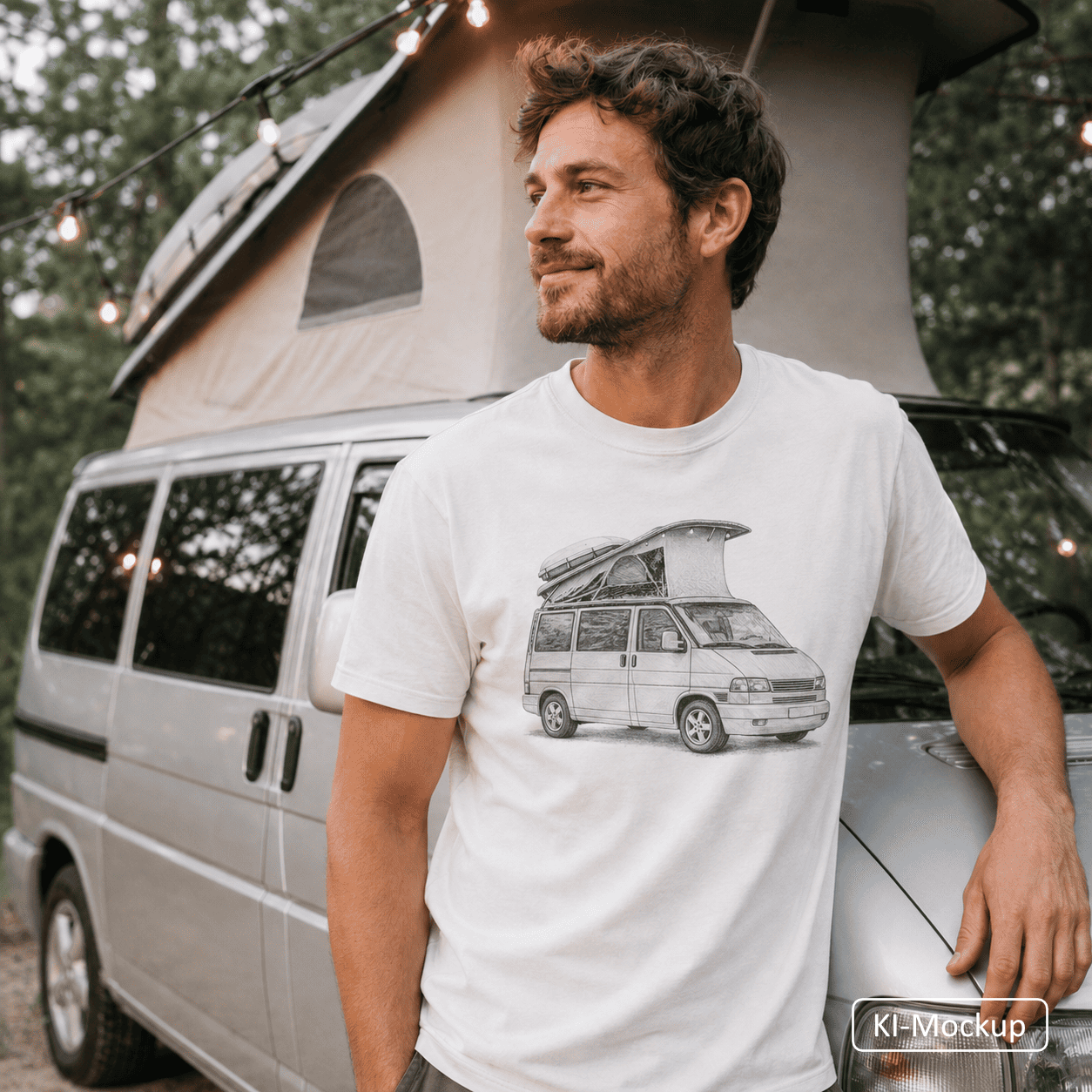 Personalisiertes Unisex Bio Baumwoll T-Shirt Sketch-Style