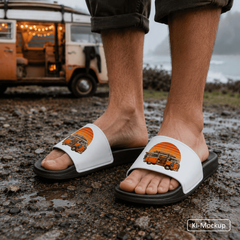 Personalisierte Herren-Schlappen Retro-Style