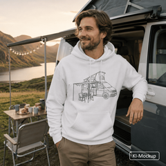 Personalisierter Unisex Hoodie Lineart-Style