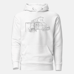 Personalisierter Unisex Hoodie Lineart-Style
