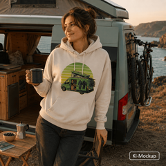 Personalisierter Unisex Hoodie Retro-Style