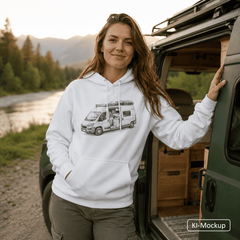 Personalisierter Unisex Hoodie Sketch-Style