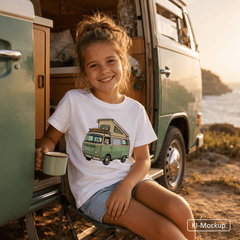 Personalisiertes Bio Baumwoll T-Shirt für Kinder Cartoon-Style