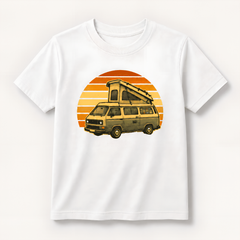 Personalisiertes Bio Baumwoll T-Shirt für Kinder Retro-Style