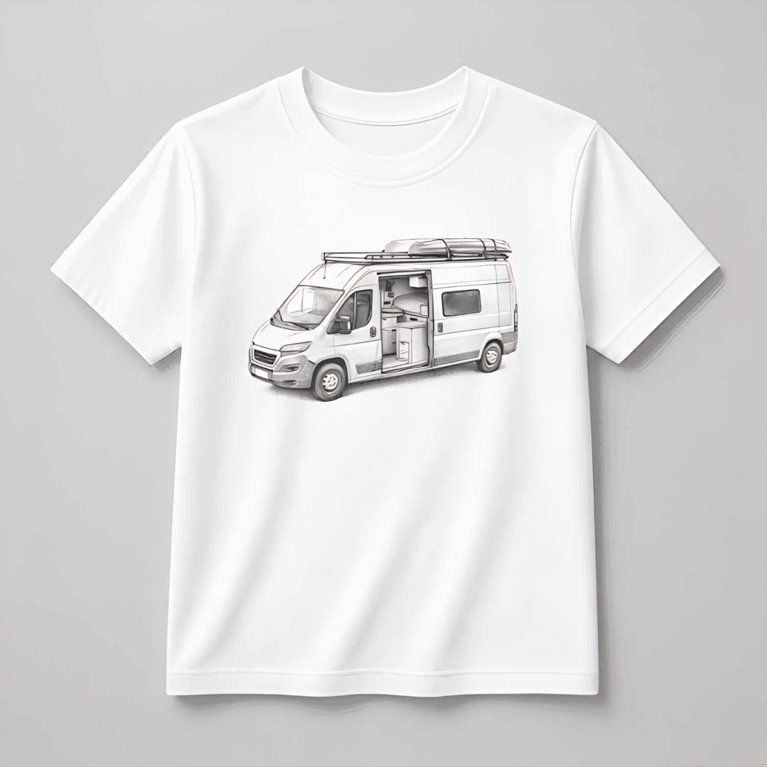 Personalisiertes Bio-Baumwoll-T-Shirt für Kinder Sketch-Style