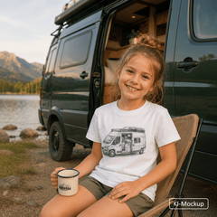 Personalisiertes Bio-Baumwoll-T-Shirt für Kinder Sketch-Style