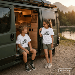 Personalisiertes Bio-Baumwoll-T-Shirt für Kinder Sketch-Style