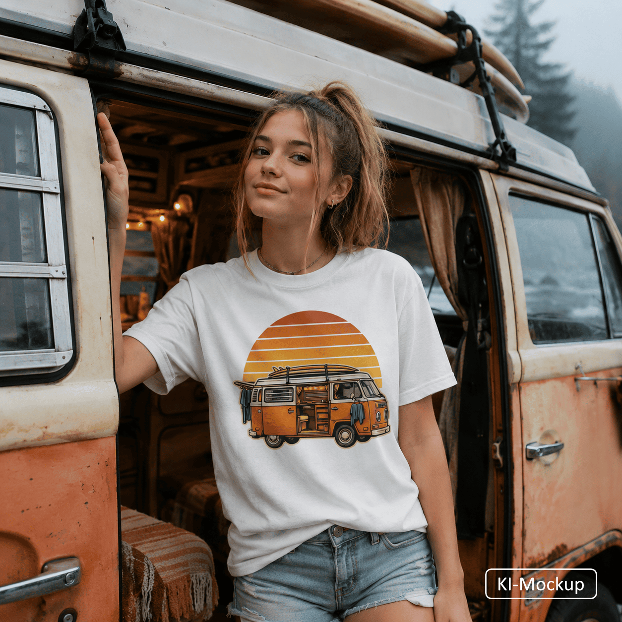 Personalisiertes Klassisches T-Shirt für Jugendliche Retro-Style