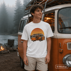 Personalisiertes Klassisches T-Shirt für Jugendliche Retro-Style