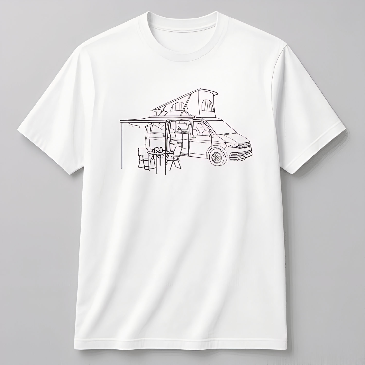 Personalisiertes Klassisches T-Shirt für Jugendliche Lineart-Style