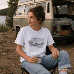 Personalisiertes Klassisches T-Shirt für Jugendliche Sketch-Style