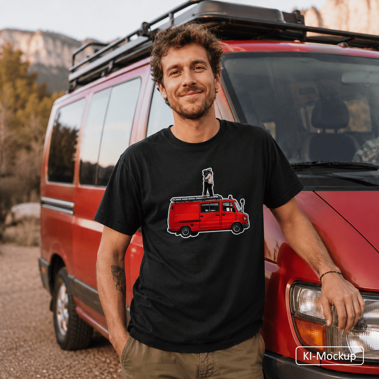 Personalisiertes Unisex T-Shirt Cartoon-Style