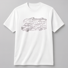 Personalisiertes Unisex T-Shirt Lineart-Style